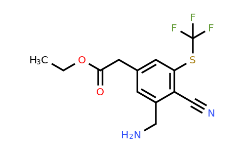 1805583-24-7 | Ethyl 3-aminomethyl-4-cyano-5-(trifluoromethylthio)phenylacetate