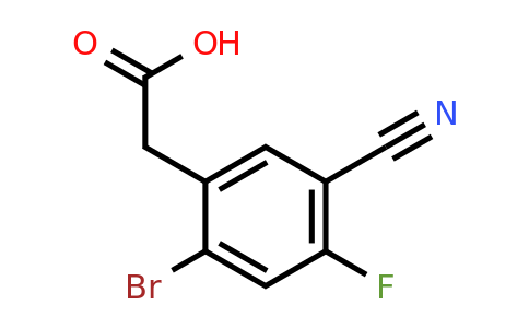 1805583-65-6 | 2-Bromo-5-cyano-4-fluorophenylacetic acid