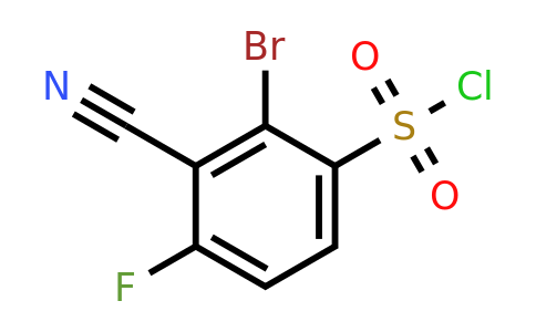 1805583-66-7 | 2-Bromo-3-cyano-4-fluorobenzenesulfonyl chloride