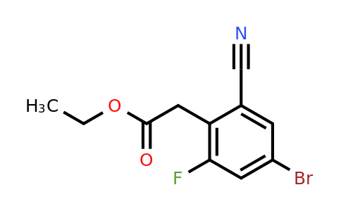 1805583-78-1 | Ethyl 4-bromo-2-cyano-6-fluorophenylacetate