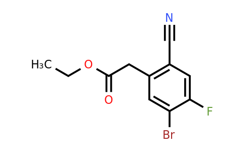 1805583-86-1 | Ethyl 5-bromo-2-cyano-4-fluorophenylacetate