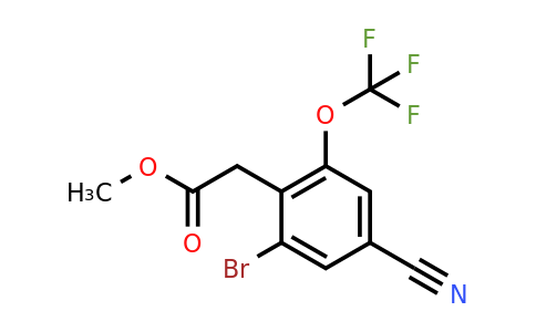 1805584-25-1 | Methyl 2-bromo-4-cyano-6-(trifluoromethoxy)phenylacetate