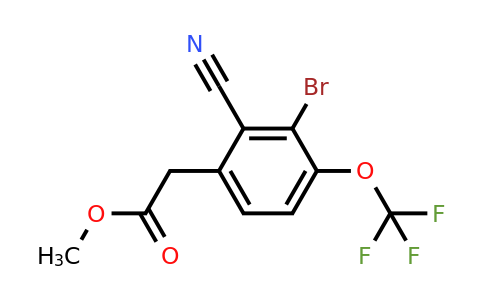 1805584-32-0 | Methyl 3-bromo-2-cyano-4-(trifluoromethoxy)phenylacetate