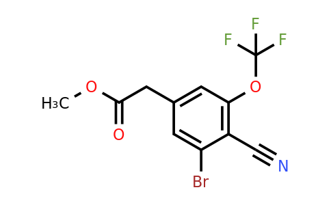 1805584-49-9 | Methyl 3-bromo-4-cyano-5-(trifluoromethoxy)phenylacetate