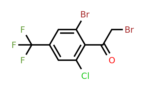1805585-37-8 | 2'-Bromo-6'-chloro-4'-(trifluoromethyl)phenacyl bromide