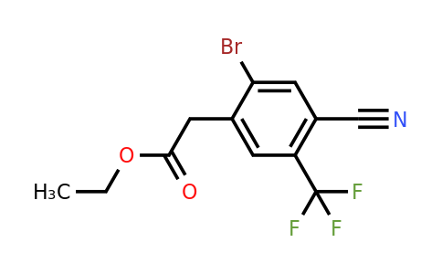 1805585-51-6 | Ethyl 2-bromo-4-cyano-5-(trifluoromethyl)phenylacetate