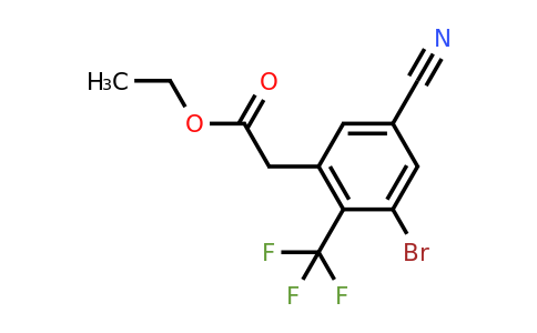 1805585-84-5 | Ethyl 3-bromo-5-cyano-2-(trifluoromethyl)phenylacetate