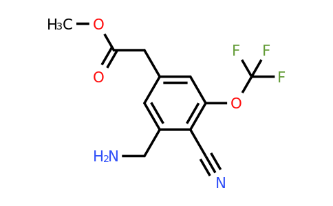 1805586-60-0 | Methyl 3-aminomethyl-4-cyano-5-(trifluoromethoxy)phenylacetate