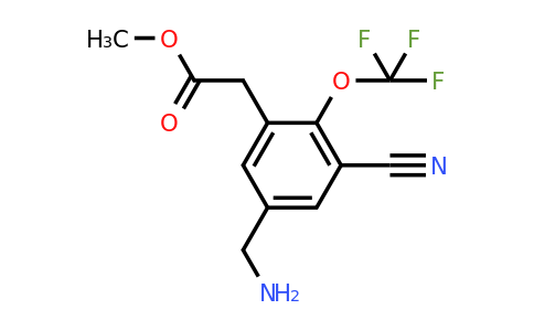 1805586-69-9 | Methyl 5-aminomethyl-3-cyano-2-(trifluoromethoxy)phenylacetate