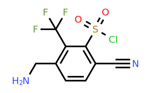1805586-86-0 | 3-Aminomethyl-6-cyano-2-(trifluoromethyl)benzenesulfonyl chloride