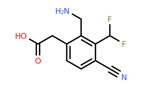 1805587-45-4 | 2-Aminomethyl-4-cyano-3-(difluoromethyl)phenylacetic acid