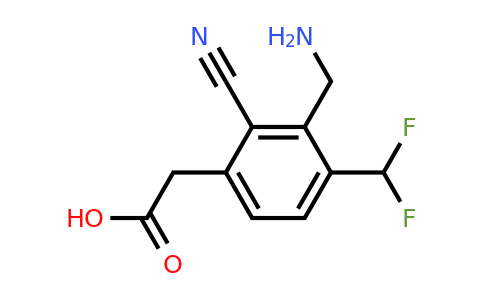 1805587-59-0 | 3-Aminomethyl-2-cyano-4-(difluoromethyl)phenylacetic acid