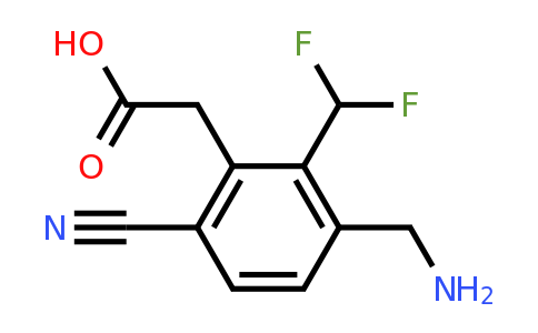 1805587-66-9 | 3-Aminomethyl-6-cyano-2-(difluoromethyl)phenylacetic acid