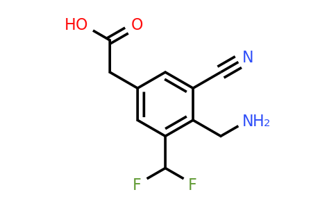 1805587-76-1 | 4-Aminomethyl-3-cyano-5-(difluoromethyl)phenylacetic acid