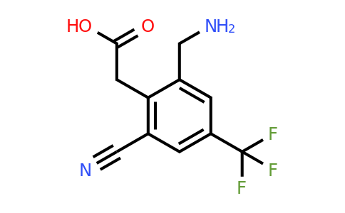 1805588-11-7 | 2-Aminomethyl-6-cyano-4-(trifluoromethyl)phenylacetic acid