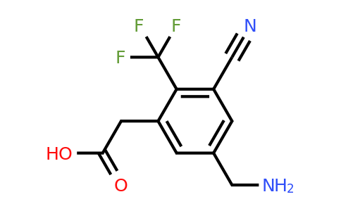 1805588-35-5 | 5-Aminomethyl-3-cyano-2-(trifluoromethyl)phenylacetic acid