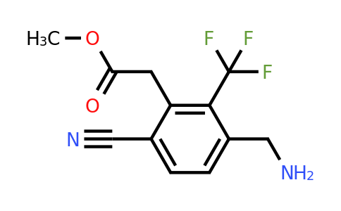 1805588-54-8 | Methyl 3-aminomethyl-6-cyano-2-(trifluoromethyl)phenylacetate