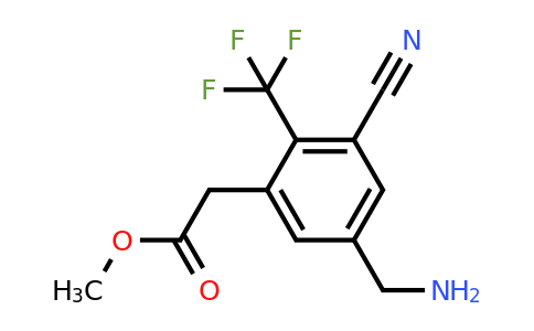 1805588-60-6 | Methyl 5-aminomethyl-3-cyano-2-(trifluoromethyl)phenylacetate