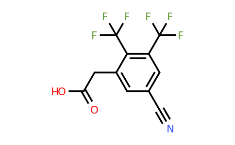 1805588-93-5 | 2,3-Bis(trifluoromethyl)-5-cyanophenylacetic acid