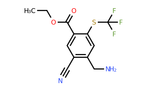 1805589-13-2 | Ethyl 4-aminomethyl-5-cyano-2-(trifluoromethylthio)benzoate