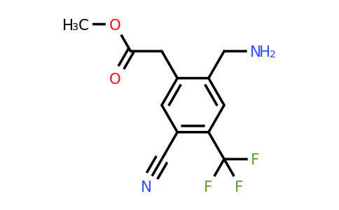 1805589-25-6 | Methyl 2-aminomethyl-5-cyano-4-(trifluoromethyl)phenylacetate