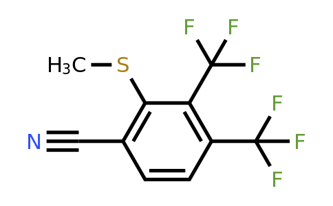 1805589-32-5 | 2,3-Bis(trifluoromethyl)-6-cyanothioanisole