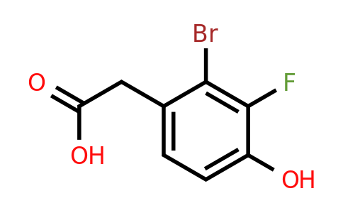 1805590-40-2 | 2-Bromo-3-fluoro-4-hydroxyphenylacetic acid