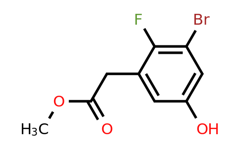 1805590-69-5 | Methyl 3-bromo-2-fluoro-5-hydroxyphenylacetate