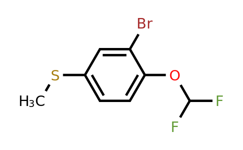 1805593-20-7 | 3-Bromo-4-(difluoromethoxy)thioanisole