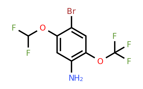 1805593-38-7 | 4-Bromo-5-difluoromethoxy-2-(trifluoromethoxy)aniline