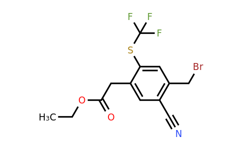 1805593-98-9 | Ethyl 4-bromomethyl-5-cyano-2-(trifluoromethylthio)phenylacetate