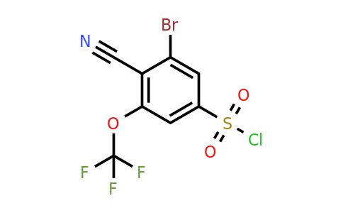 1805594-35-7 | 3-Bromo-4-cyano-5-(trifluoromethoxy)benzenesulfonyl chloride