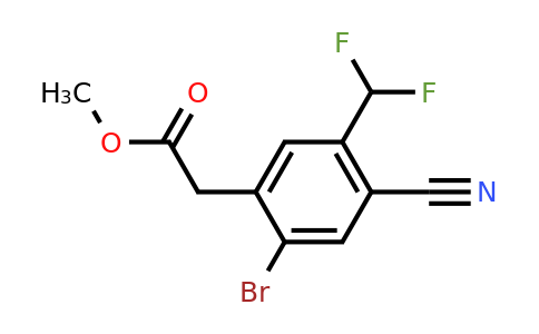 1805594-37-9 | Methyl 2-bromo-4-cyano-5-(difluoromethyl)phenylacetate