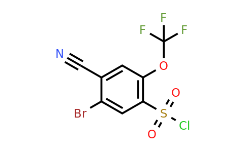 1805595-27-0 | 5-Bromo-4-cyano-2-(trifluoromethoxy)benzenesulfonyl chloride
