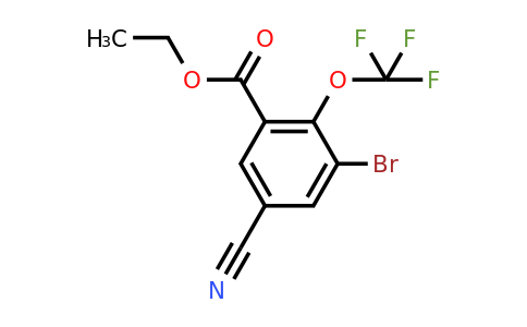 1805595-32-7 | Ethyl 3-bromo-5-cyano-2-(trifluoromethoxy)benzoate