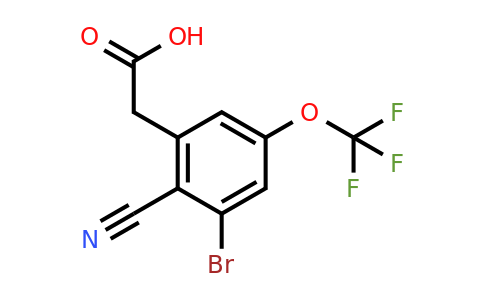 1805595-56-5 | 3-Bromo-2-cyano-5-(trifluoromethoxy)phenylacetic acid