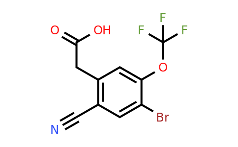 1805595-61-2 | 4-Bromo-2-cyano-5-(trifluoromethoxy)phenylacetic acid