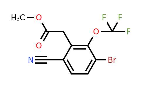 1805595-76-9 | Methyl 3-bromo-6-cyano-2-(trifluoromethoxy)phenylacetate