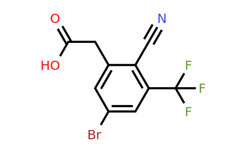 1805595-81-6 | 5-Bromo-2-cyano-3-(trifluoromethyl)phenylacetic acid