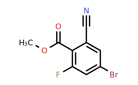 1805595-96-3 | Methyl 4-bromo-2-cyano-6-fluorobenzoate