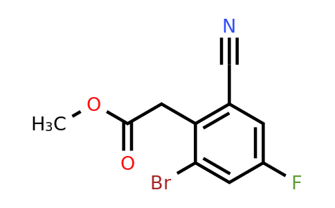 1805596-06-8 | Methyl 2-bromo-6-cyano-4-fluorophenylacetate