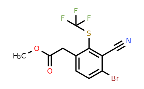1805596-11-5 | Methyl 4-bromo-3-cyano-2-(trifluoromethylthio)phenylacetate