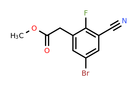1805596-15-9 | Methyl 5-bromo-3-cyano-2-fluorophenylacetate