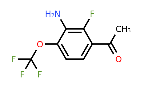 1805597-18-5 | 3'-Amino-2'-fluoro-4'-(trifluoromethoxy)acetophenone