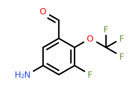 1805597-95-8 | 5-Amino-3-fluoro-2-(trifluoromethoxy)benzaldehyde