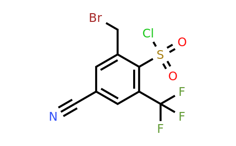 1805598-06-4 | 2-Bromomethyl-4-cyano-6-(trifluoromethyl)benzenesulfonylchloride