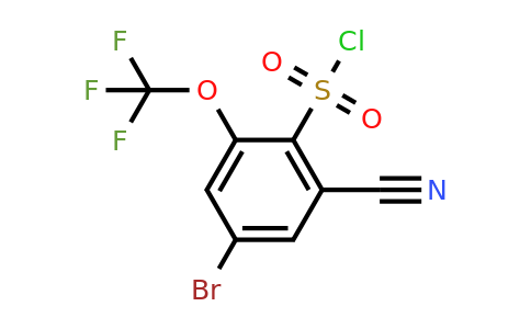 1805598-89-3 | 4-Bromo-2-cyano-6-(trifluoromethoxy)benzenesulfonyl chloride