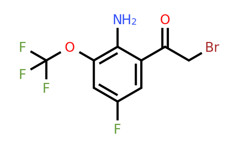 1805600-36-5 | 2'-Amino-5'-fluoro-3'-(trifluoromethoxy)phenacyl bromide