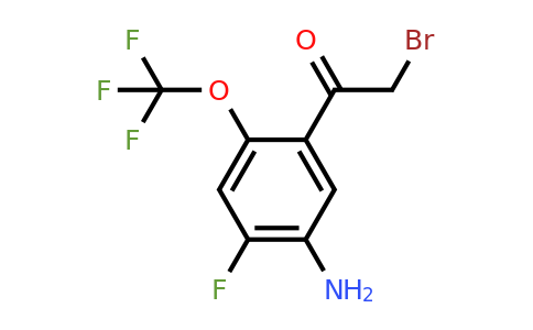 1805600-54-7 | 5'-Amino-4'-fluoro-2'-(trifluoromethoxy)phenacyl bromide