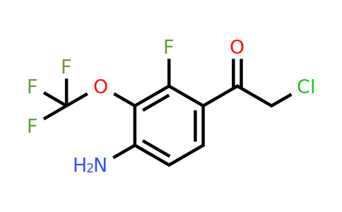 1805600-80-9 | 4'-Amino-2'-fluoro-3'-(trifluoromethoxy)phenacyl chloride